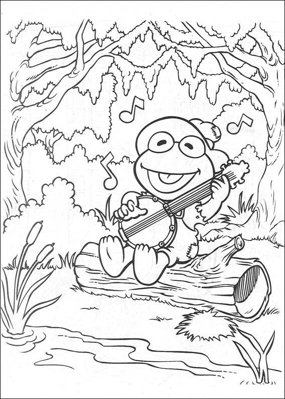 Plansa de colorat cu Bebelusi Muppet 56 52